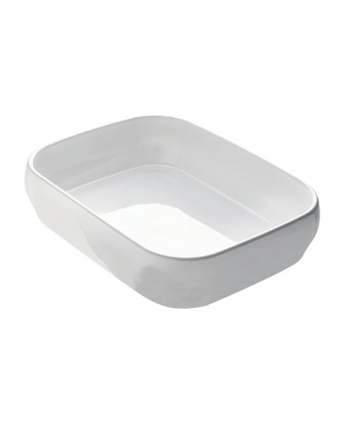 DEGRENNE Bahia Moonstone Oven Dish, 31.8 x 25 cm, Porcelain