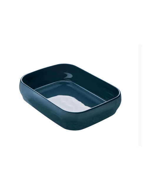 DEGRENNE Bahia Rock Blue Stoneware Oven Dish 31.8x25cm