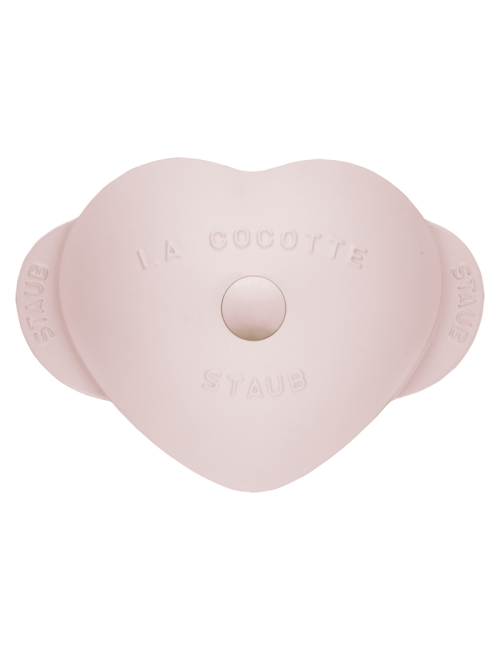 STAUB Sorbet Rose Cast Iron Heart-Shaped Cocotte 20cm