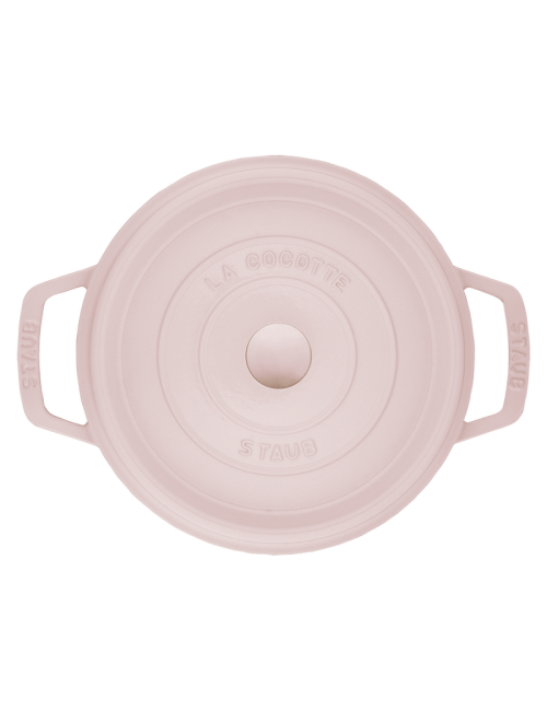 STAUB Sorbet Rose Round Cast Iron Cocotte - 4 Sizes