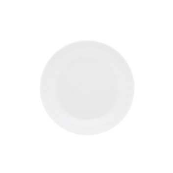 DEGRENNE Second choice set of 6 Eclipse White porcelain soup plates, 19cm