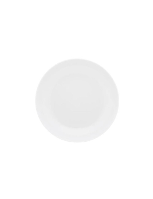 DEGRENNE Second choice set of 6 Eclipse White porcelain soup plates, 19cm