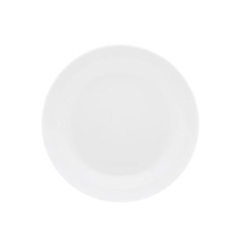 DEGRENNE Second choice set of 6 Eclipse White porcelain soup plates, 22.5cm