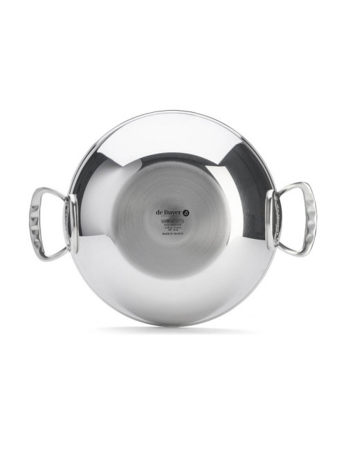 DE BUYER Affinity Stainless Steel Domed Wok 32cm