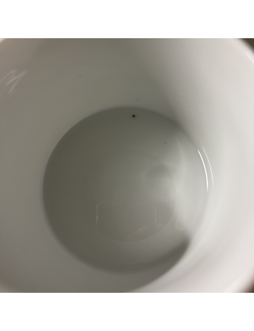 DEGRENNE Second choice set of 6 L White 25cl porcelain teacups