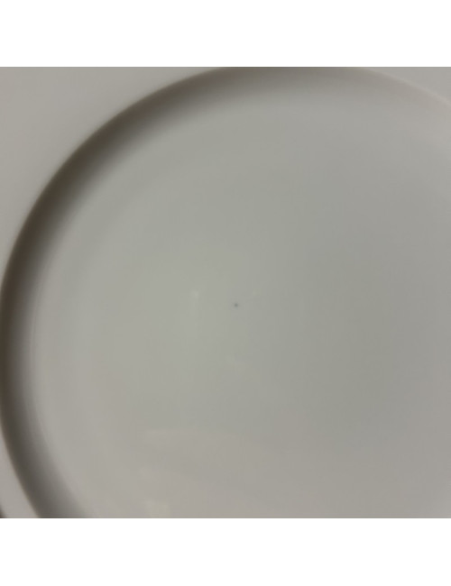 DEGRENNE Second choice set of 6 Eclipse White porcelain dinner plates, 26.5cm