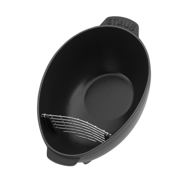Cocotte Moulière black mat Staub 28cm