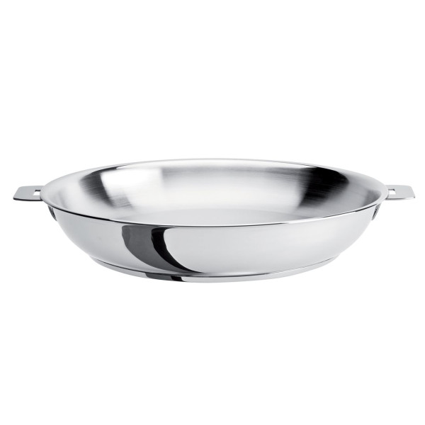 Set of 2 Cristel removable Mutine frying pans