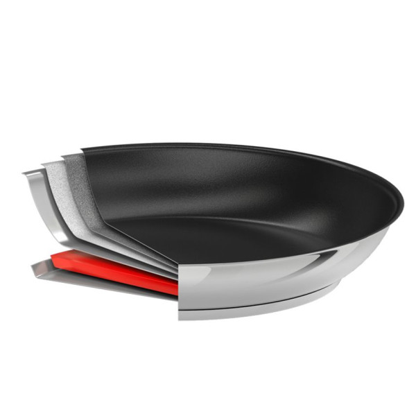 Set of 2 Cristel removable Mutine frying pans