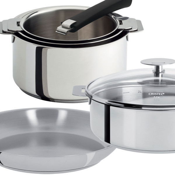 Set Cristel Mutine Removable 7 pieces stainless steel
