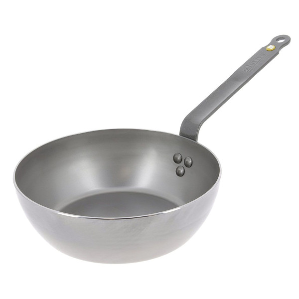 De Buyer Mineral B splayed saute pan - 3 sizes