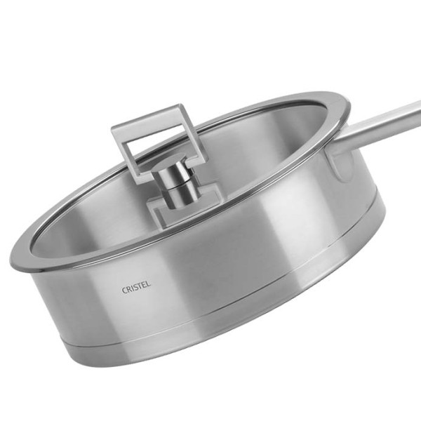 Set of 3 fixed Strate pans Cristel - 16, 18 and 20cm