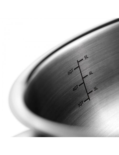 Set of 3 Castel Pro Cristel saucepans