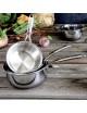 Set of 3 Castel Pro Cristel saucepans